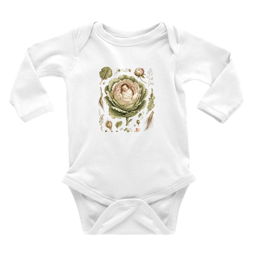 Garden Variety Miracle Baby Bodysuit: Botanical Bundle, Vintage Naturalist Art