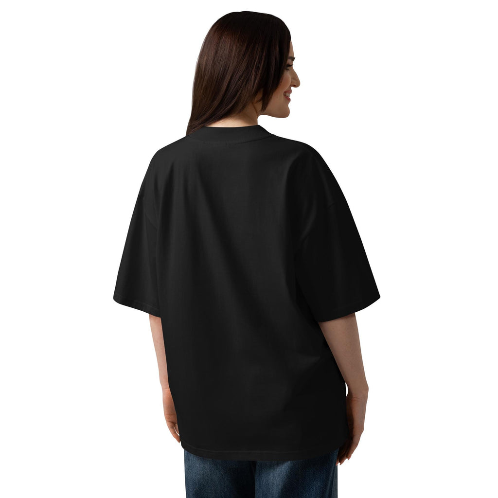 Flat Earth Firmament Dome Oversized Organic T-Shirt