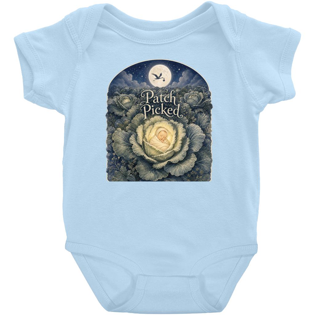 Patch Picked Baby Bodysuit: The Moonlit Field
