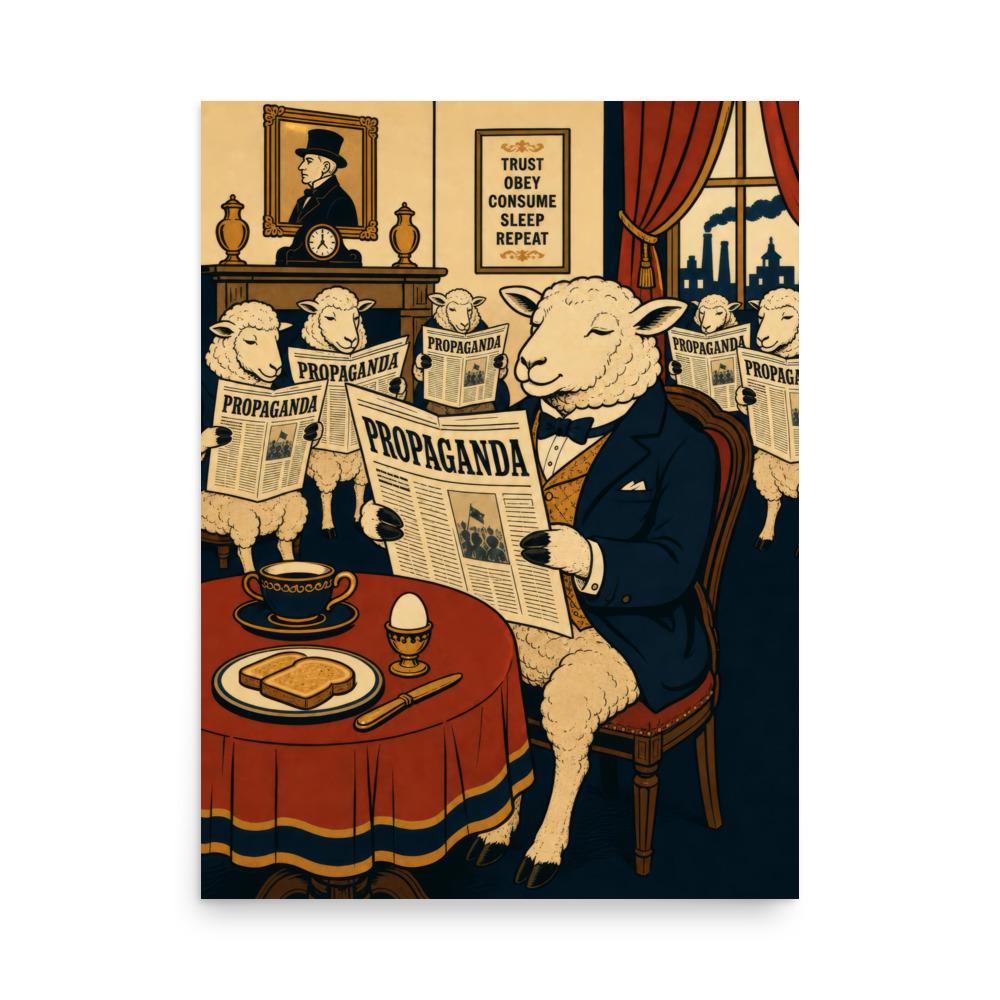 Propaganda Breakfast Poster