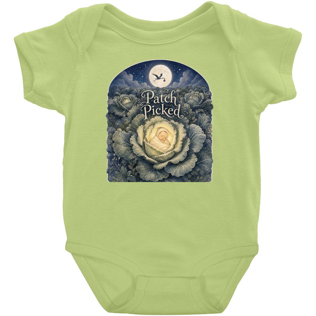 Patch Picked Baby Bodysuit: The Moonlit Field