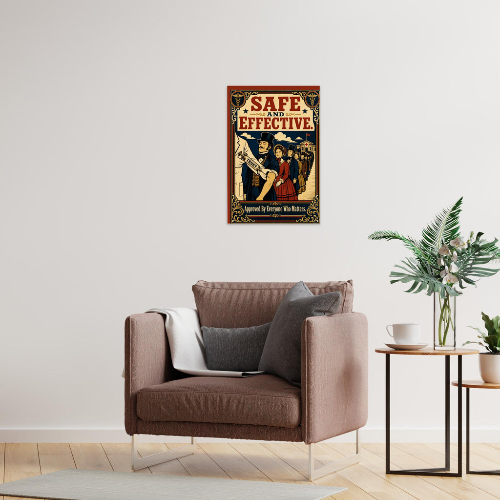 Safe and Effective Vintage Propaganda Poster