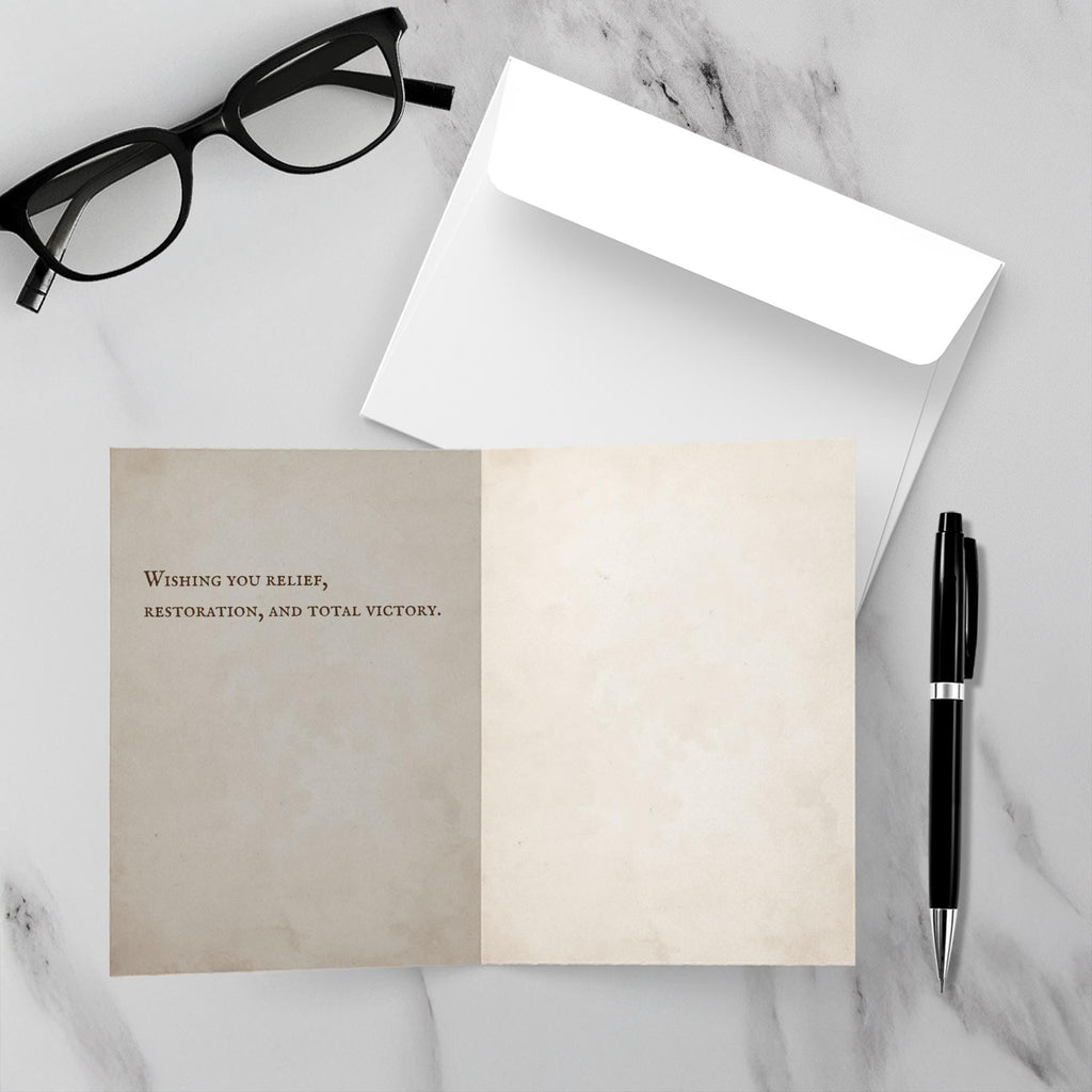 By Order of the Apothecary Card — Parasite Cleanse Get Well Card