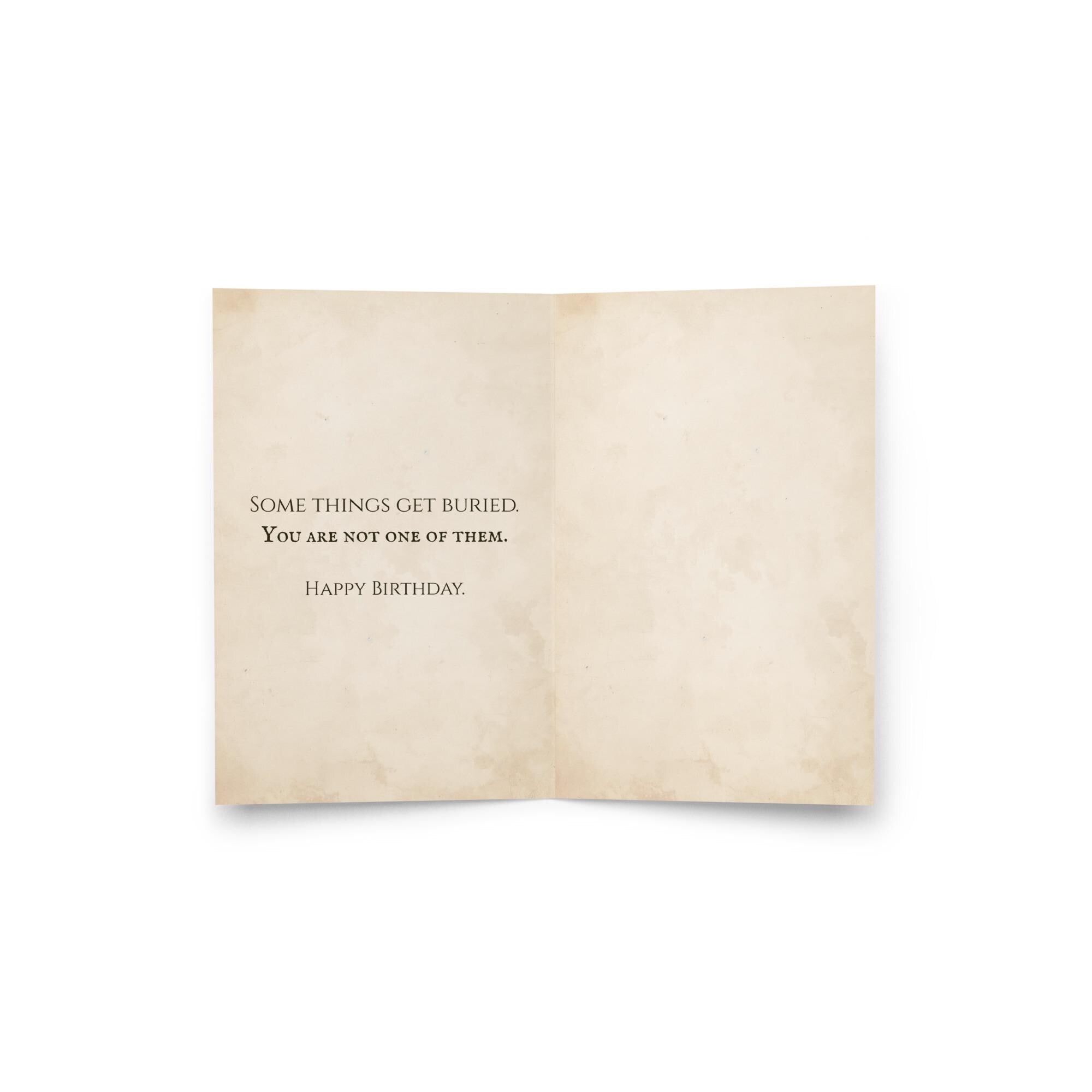 Mud Flood Tartaria Birthday Card – Conspiracy Greeting