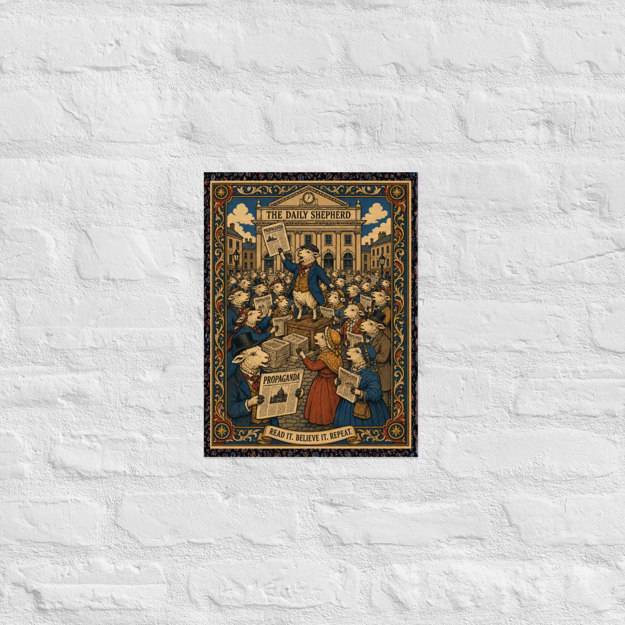 The Daily Shepherd — Town Square Poster
