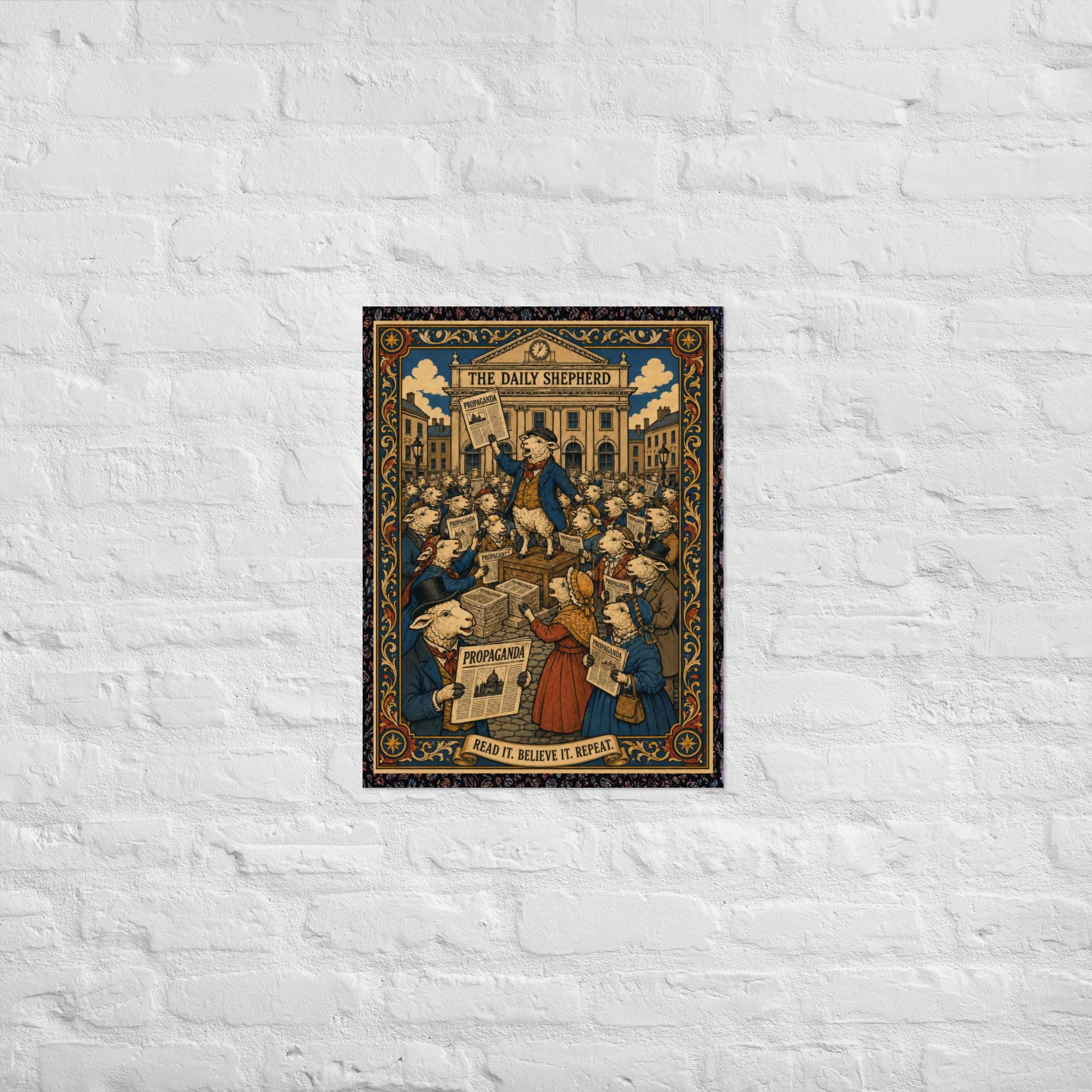 The Daily Shepherd — Town Square Poster