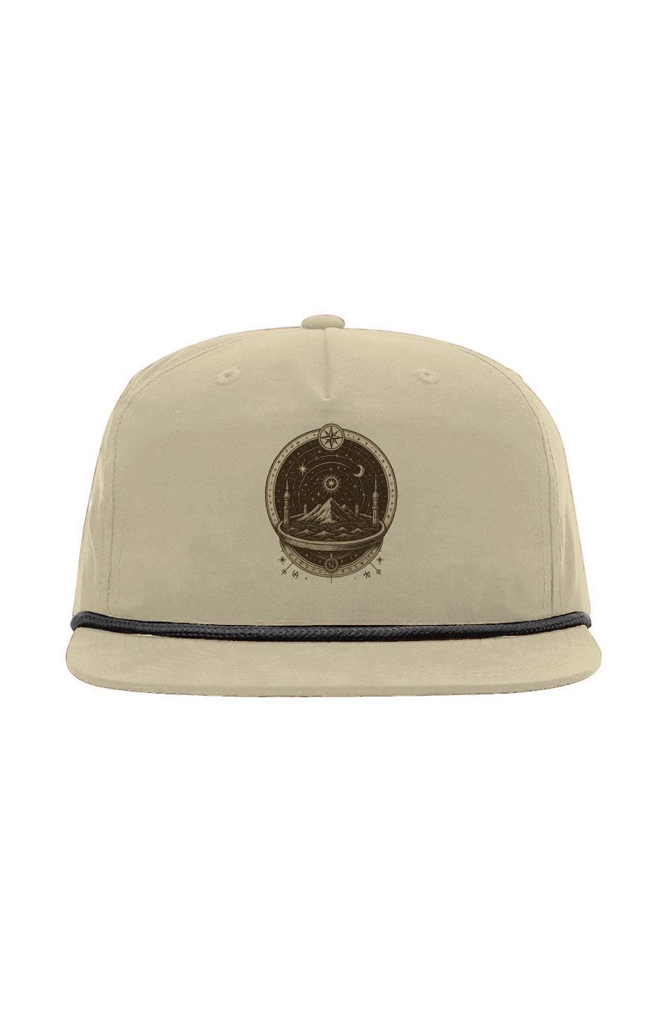 Flat Earth Snapback Hat – Celestial Compass Map – Richardson 256 Umpqua