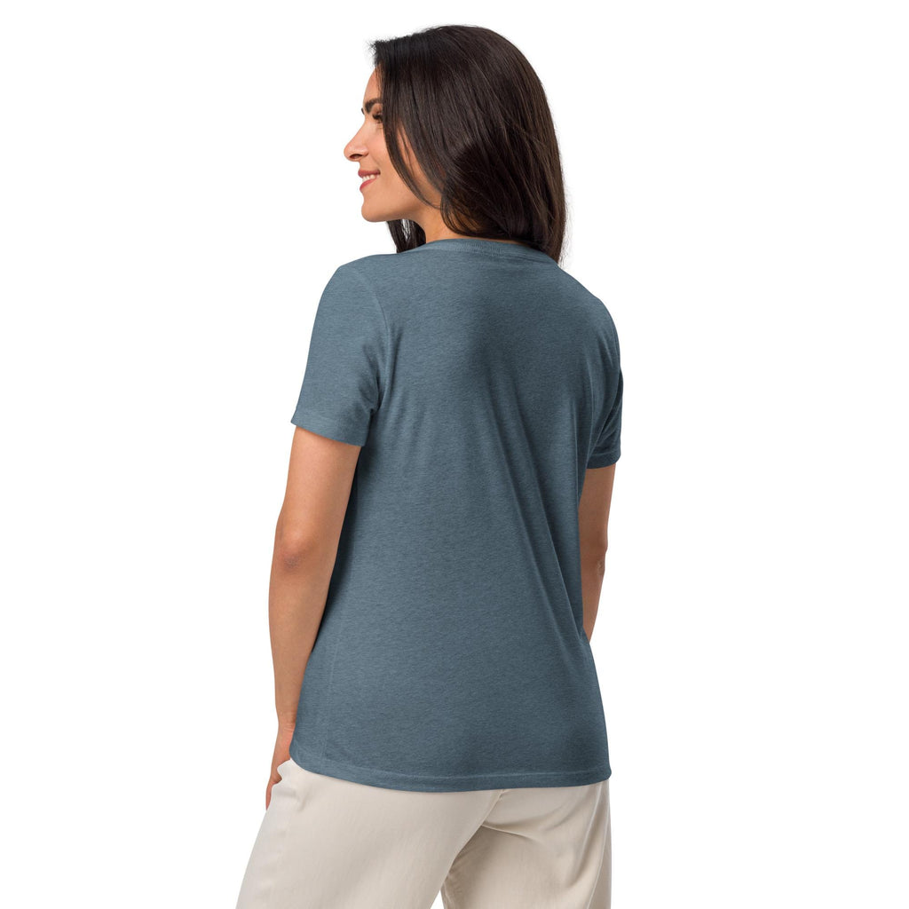 Flat Earth V-Neck T-Shirt | Beyond the Ice Wall Firmament Dome Graphic