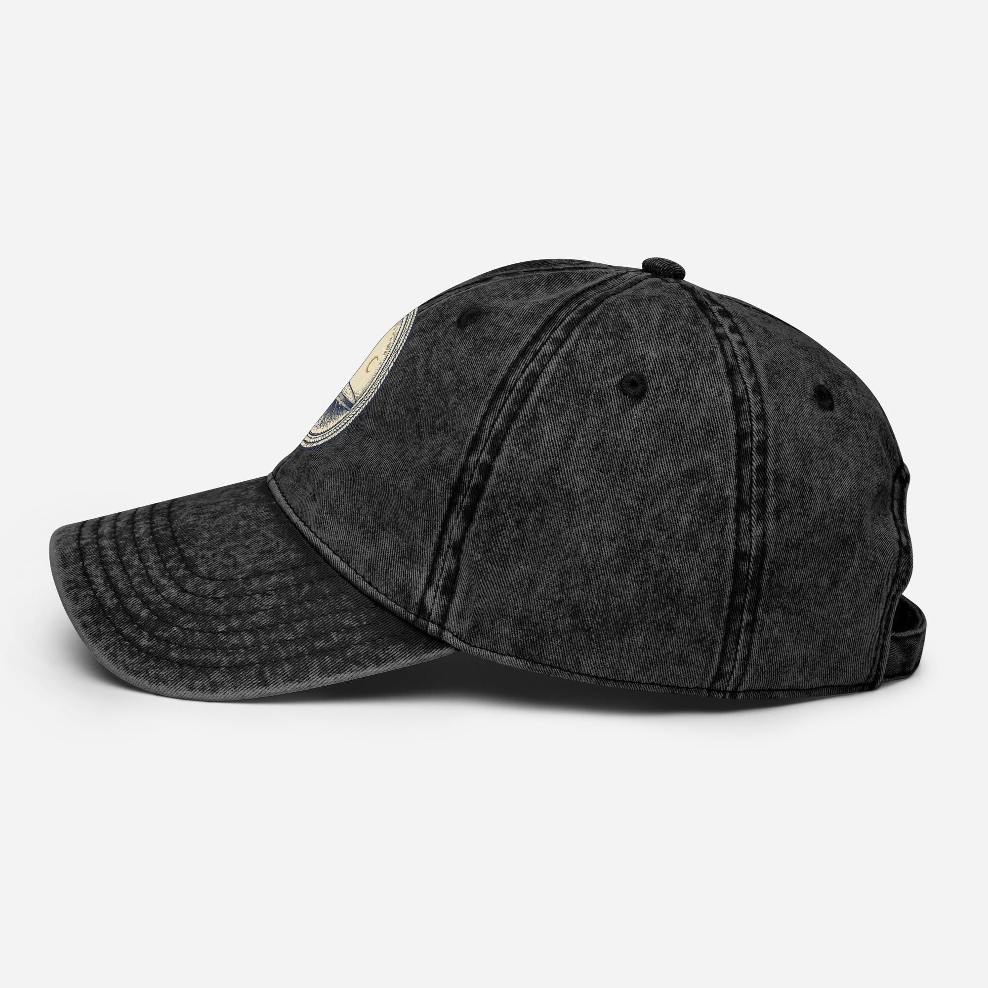 Vintage Flat Earth Dad Hat | Biblical Firmament Cosmology Design