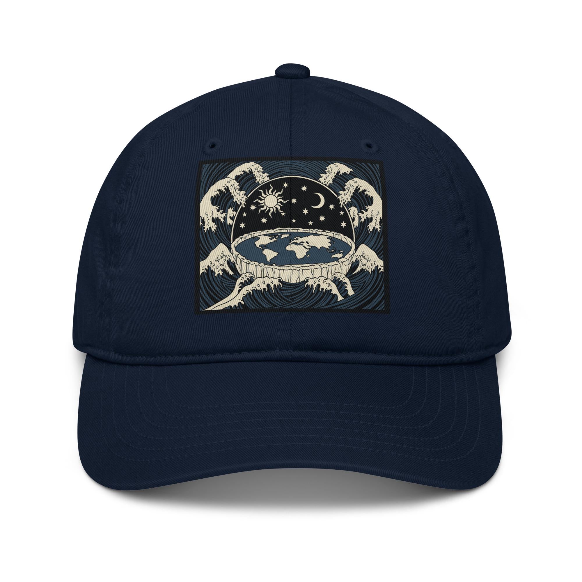 The Waters Above: Organic Cotton Dad Hat, Flat Earth, As Above So Below