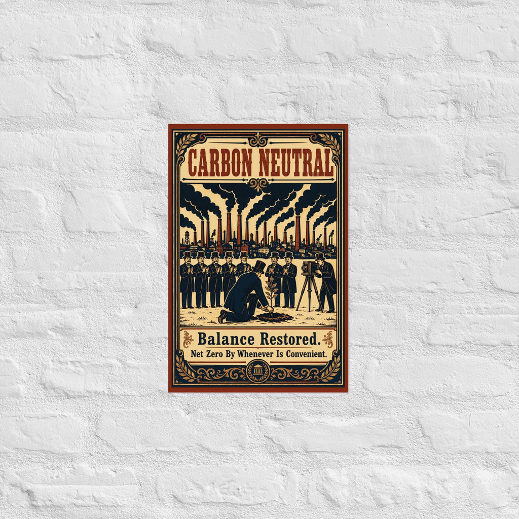 Carbon Neutral — Balance Restored Poster