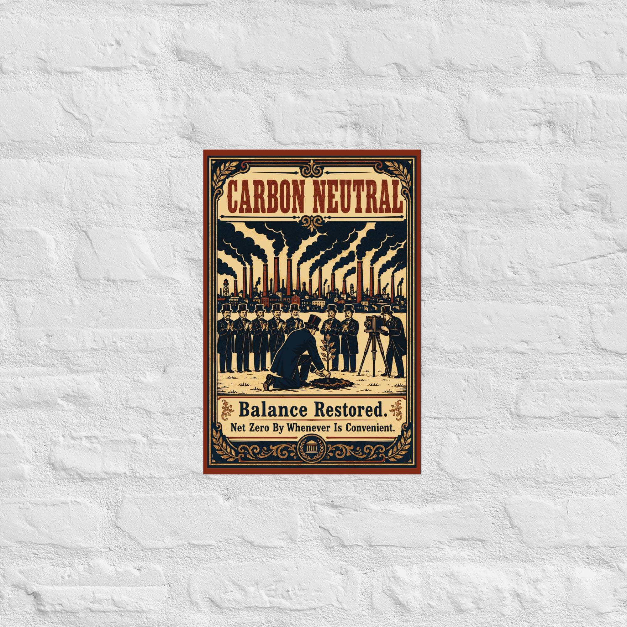 Carbon Neutral — Balance Restored Poster