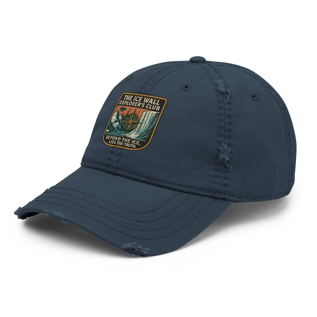 Ice Wall Explorer's Club Distressed Garment Washed Dad Hat
