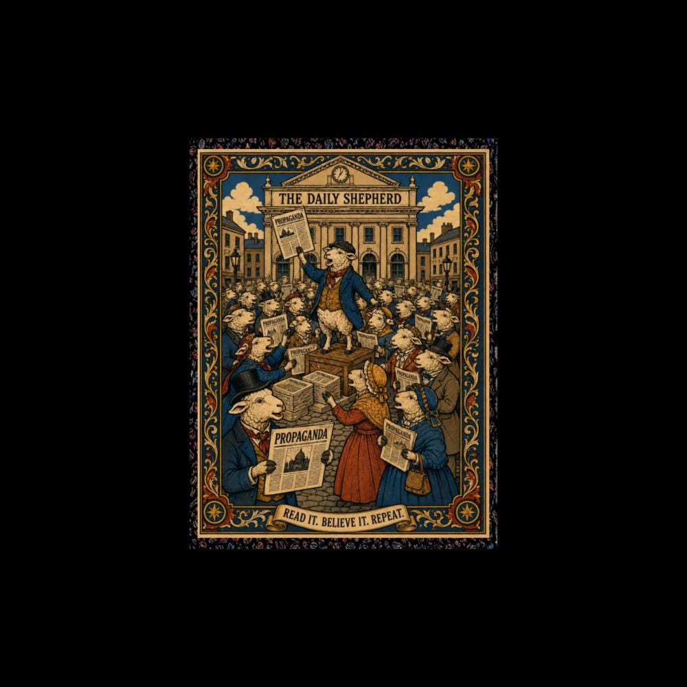 The Daily Shepherd — Town Square Poster