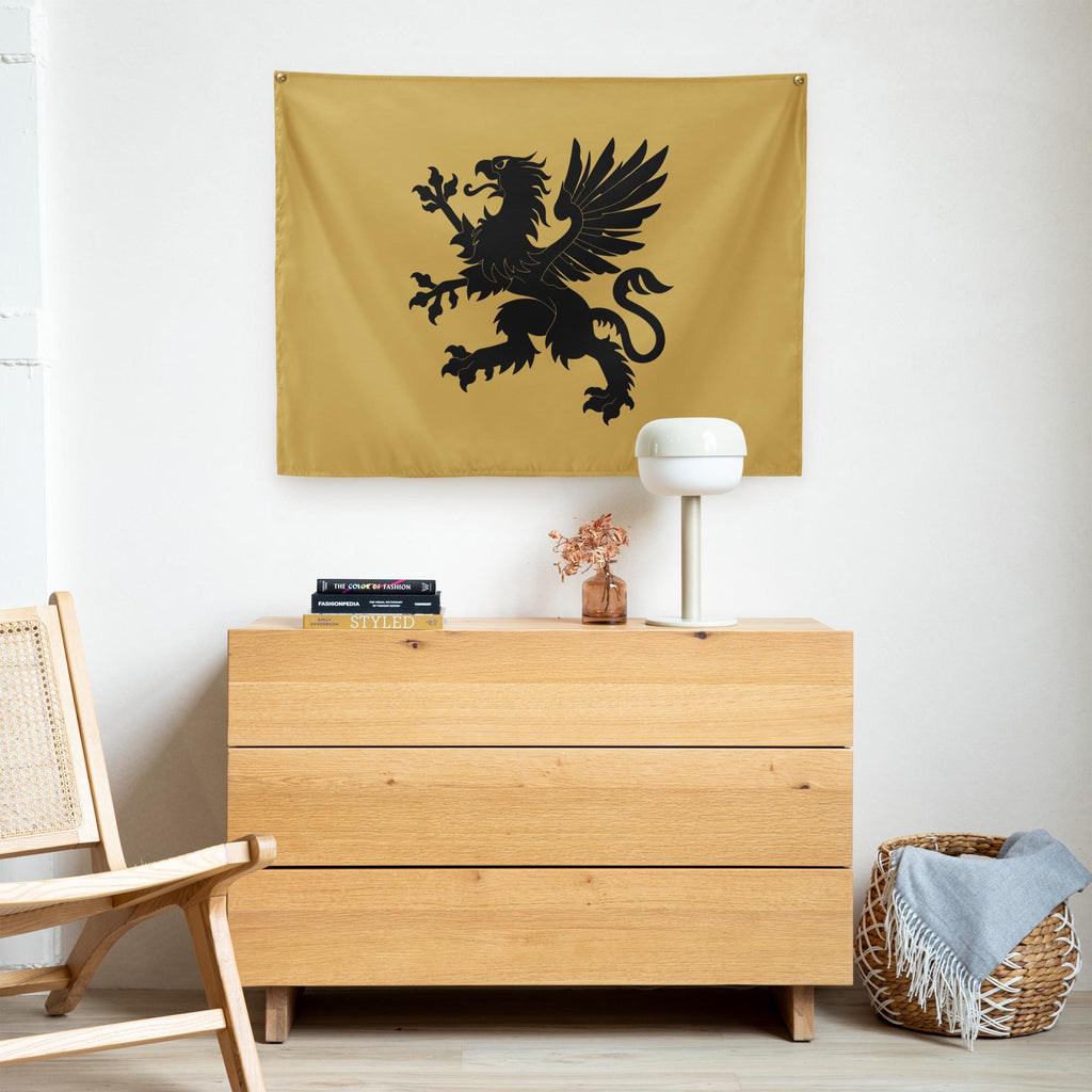 Tartarian Griffin Flag: Indoor Wall Tapestry