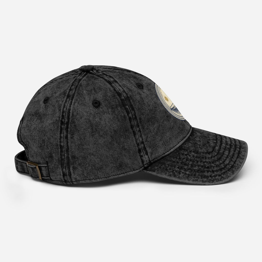 Vintage Flat Earth Dad Hat | Biblical Firmament Cosmology Design
