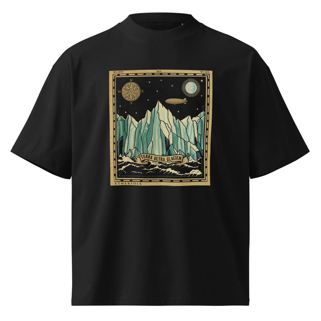 Ice Wall Flat Earth Expedition Terra Ultra Glaciem Oversized Tee