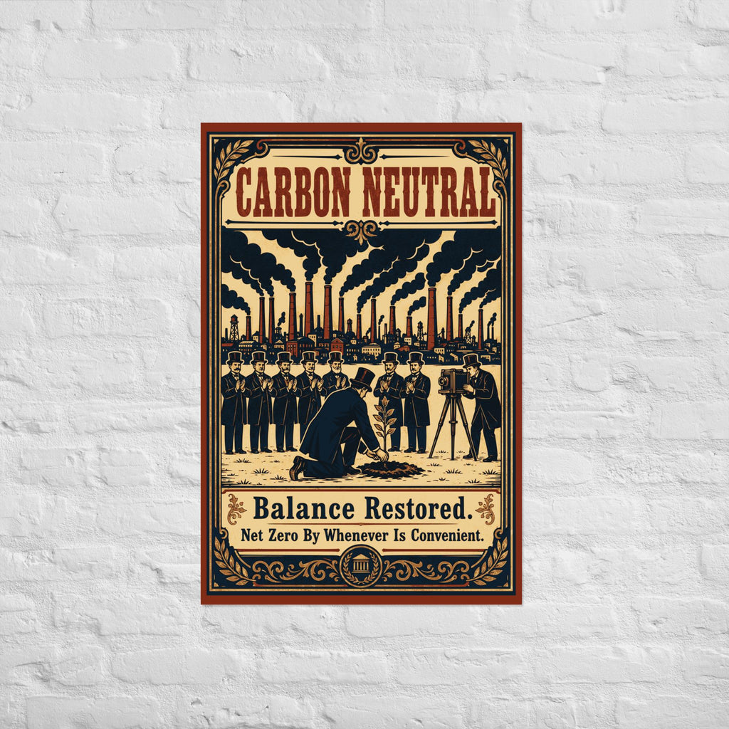 Carbon Neutral — Balance Restored Poster