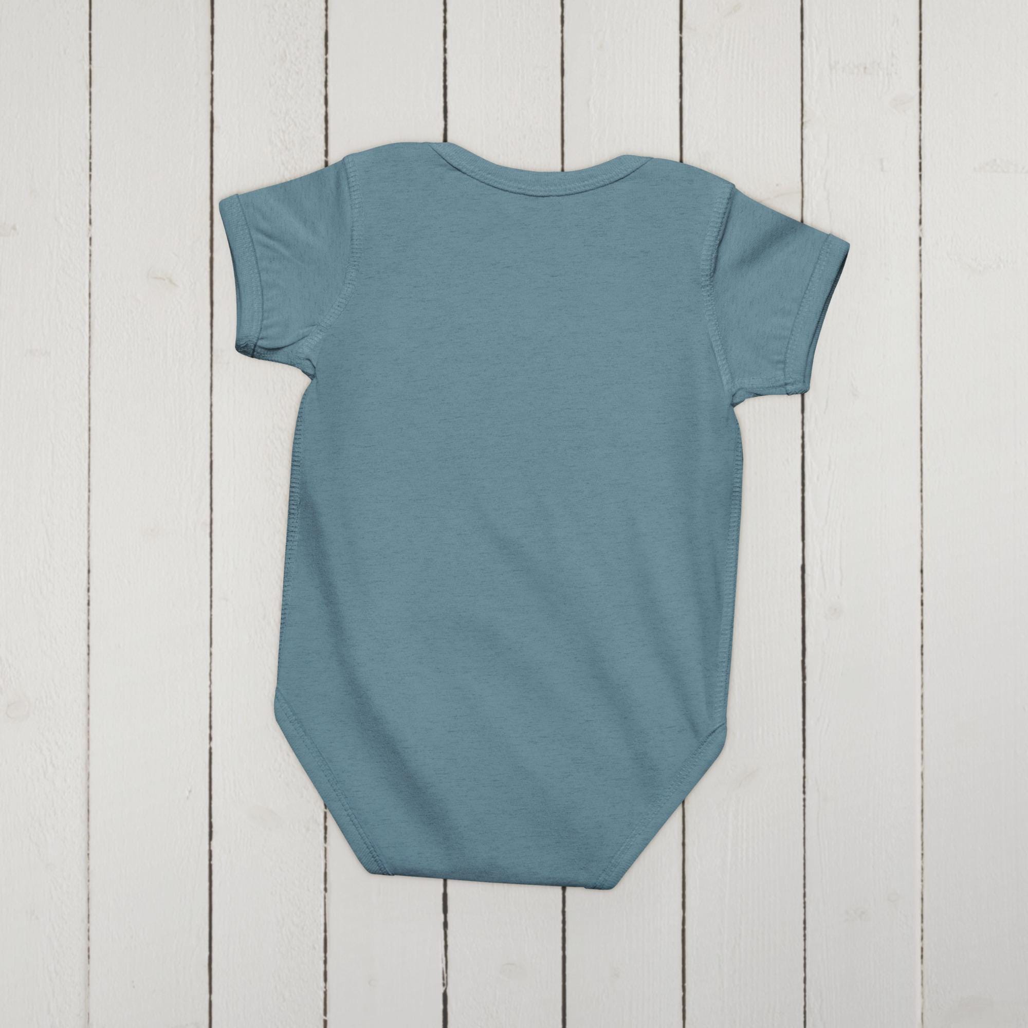 Patch Picked Baby Bodysuit: The Moonlit Field, Vintage Botanical Nursery Art