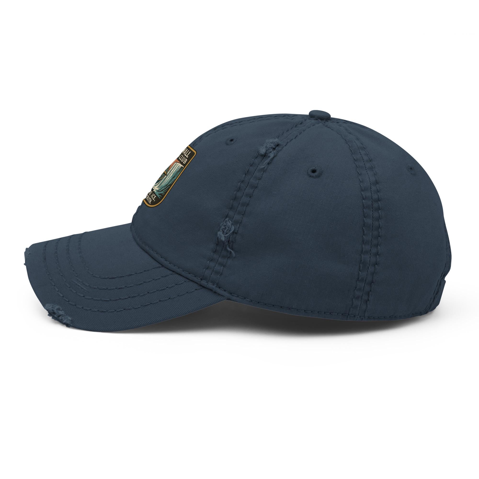Ice Wall Explorer's Club Distressed Garment Washed Dad Hat