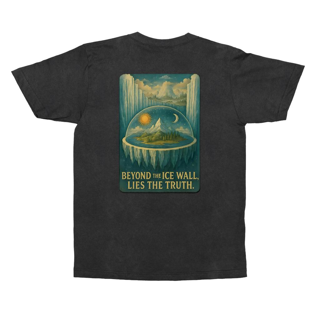 Flat Earth Dome Map T-Shirt – Vintage Conspiracy Graphic
