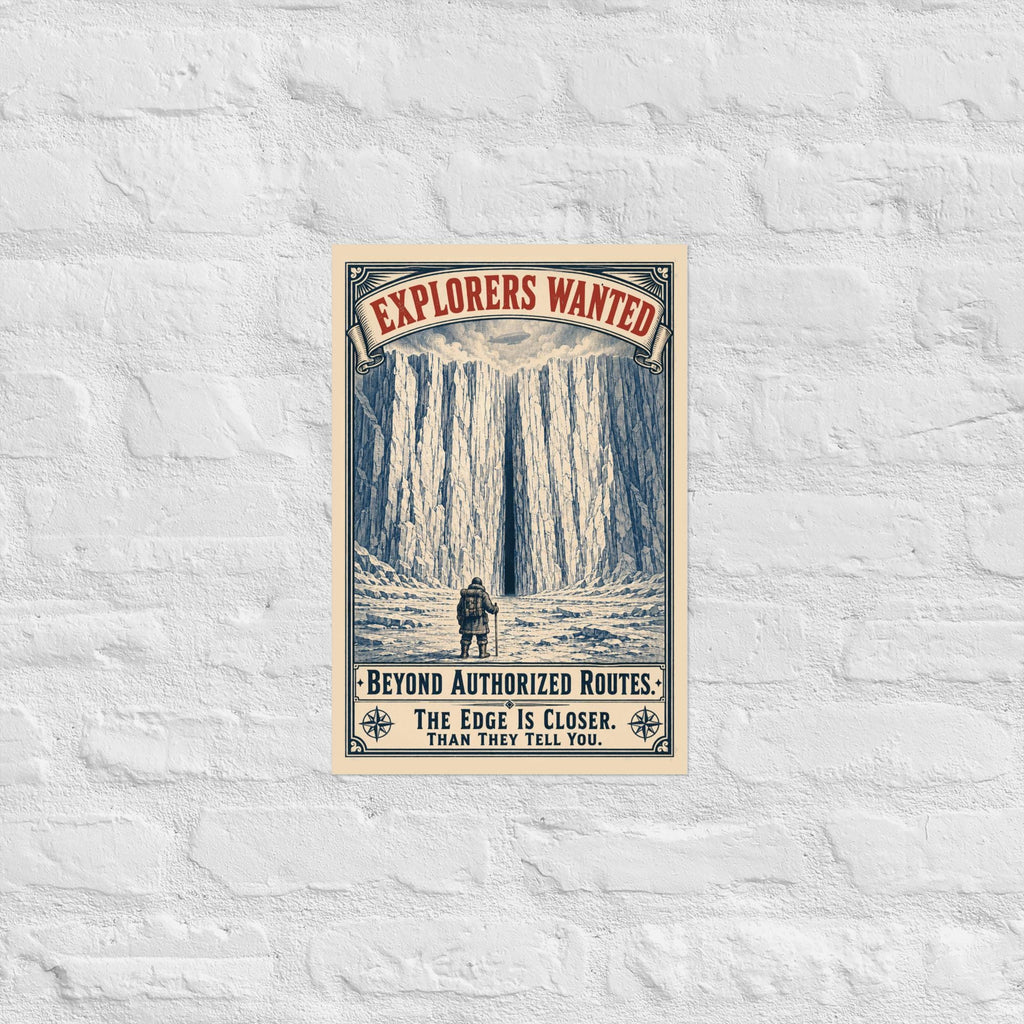 Explorers Wanted — Beyond Authorized Routes Poster