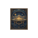 Ancient Hebrew Cosmology Framed Canvas