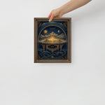 Ancient Hebrew Cosmology Framed Canvas
