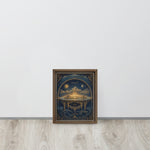 Ancient Hebrew Cosmology Framed Canvas